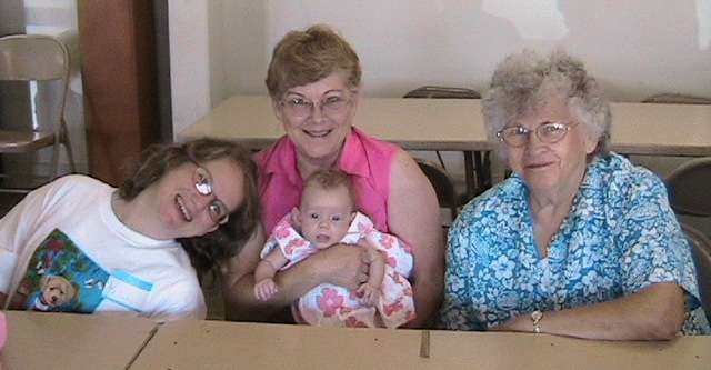 4 Generations
Wanda Holzworth, Gina Heffernan, Melani and Jennifer Corbin